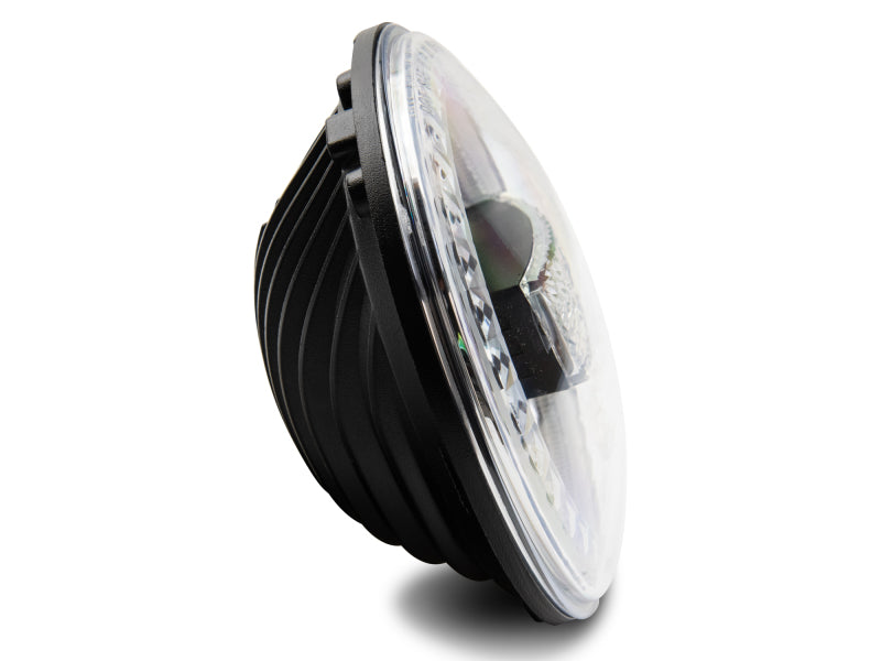 Raxiom 97-18 Jeep Wrangler TJ/JK 7-Inch LED Headlights w/ Halos- Black Housing (Clear Lens) Raxiom Headlights  AXOPROS