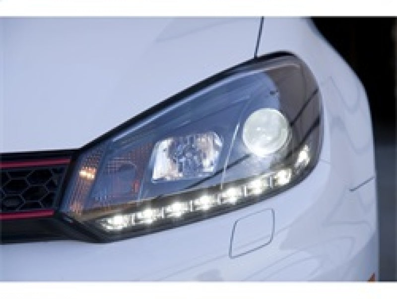 Spyder Volkswagen Golf/GTI 10-13 Projector Headlights Halogen Model- DRL Blk PRO-YD-VG10-DRL-BK SPYDER Headlights  AXOPROS