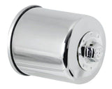 K&N Honda / Kawasaki / Yamaha / Polaris / Victory 2.688in OD x 3.344in H Oil Filter - Chrome K&N Engineering Oil Filters  AXOPROS