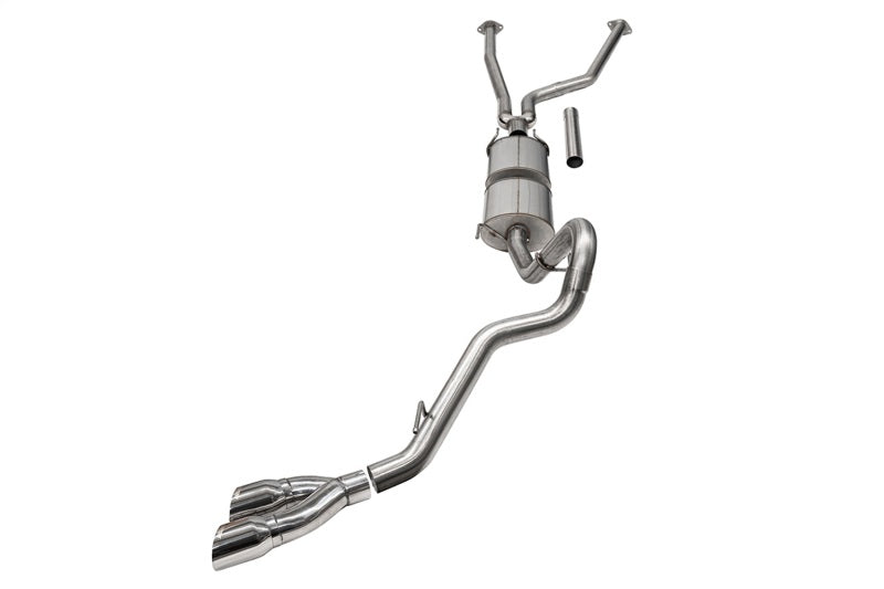Corsa 22-25 Toyota Tundra 4WD 3in Sport Cat-Back Side Exit Exhaust System w/ Twin 4in Polished Tips CORSA Performance Catback  AXOPROS