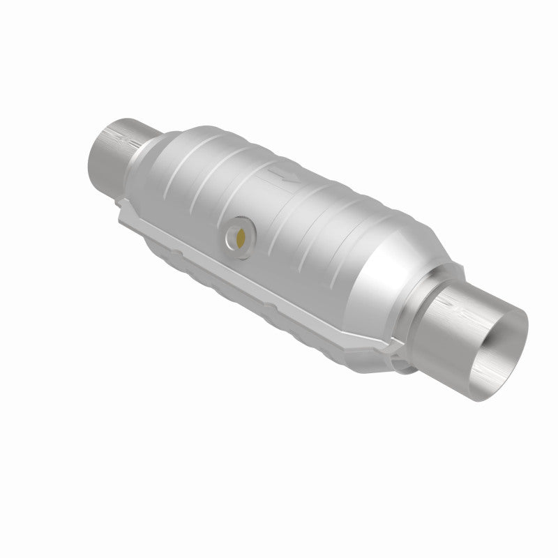 MagnaFlow Conv Univ 2.25in Inlet/Outlet Center/Center Round 11in Body L x 5.125in W x 15in Overall L Magnaflow Catalytic Converter Universal  AXOPROS