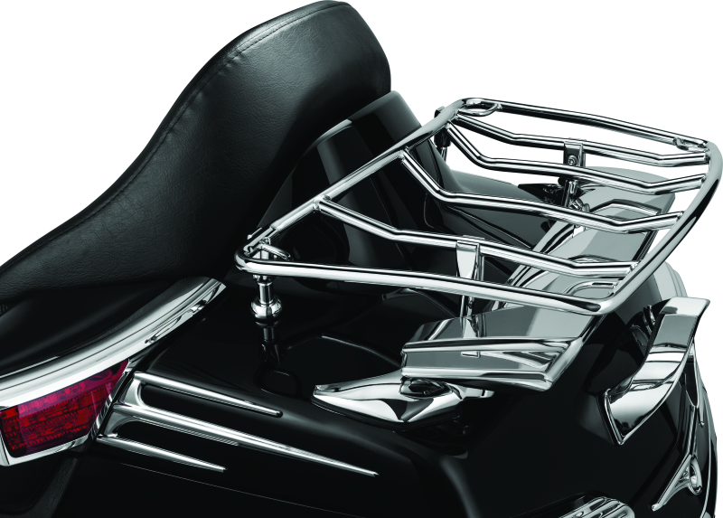 Kuryakyn Multi-Rack Adjustable Trunk Luggage Rack Chrome Kuryakyn Cargo Organization  AXOPROS