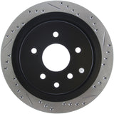 StopTech 06-07 350Z / 05-07 G35 / 06-07 G35X SportStop Slotted & Drilled Rear Left Rotor Stoptech Brake Rotors - Slot & Drilled  AXOPROS