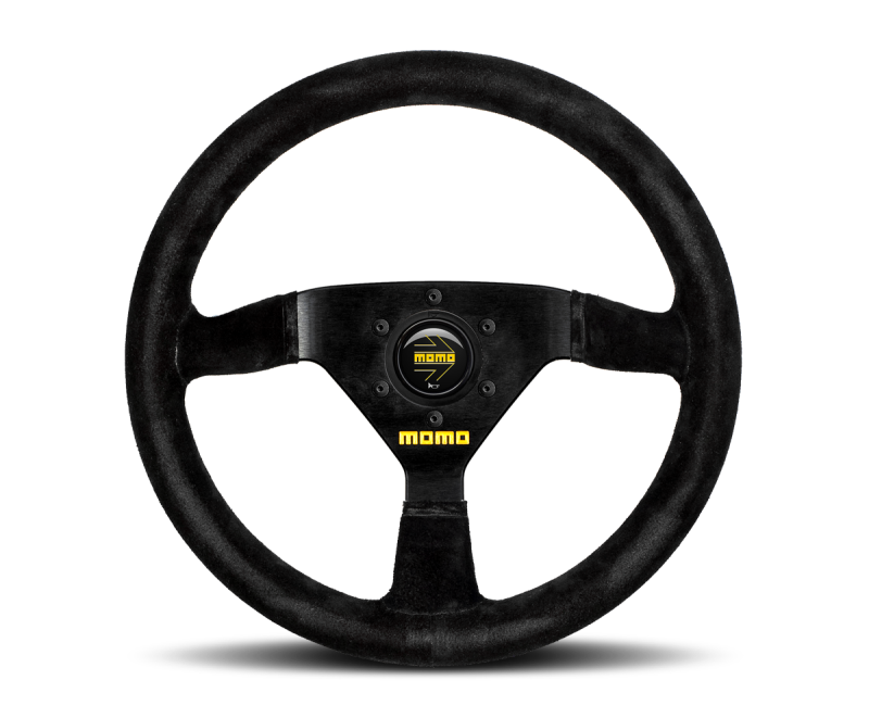 Momo MOD69 Steering Wheel 350 mm -  Black Suede/Black Spokes MOMO Steering Wheels  AXOPROS