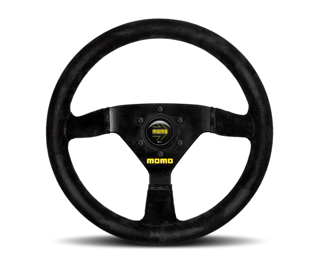 Momo MOD69 Steering Wheel 350 mm -  Black Suede/Black Spokes MOMO Steering Wheels  AXOPROS