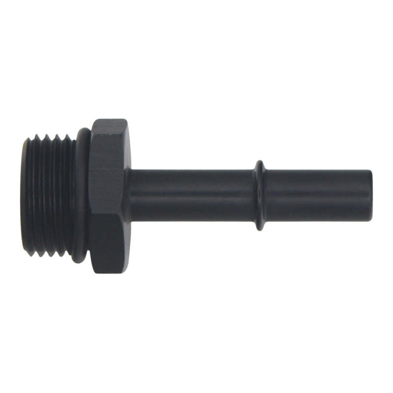 DeatschWerks 10AN ORB Male to 3/8in Male EFI Quick Connect Adapter - Anodized Matte Black DeatschWerks Fuel Components Misc  AXOPROS