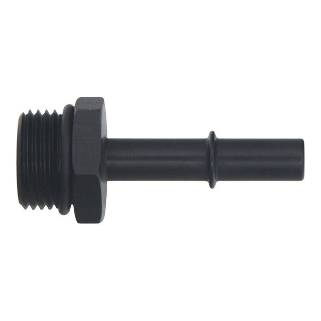 DeatschWerks 10AN ORB Male to 3/8in Male EFI Quick Connect Adapter - Anodized Matte Black DeatschWerks Fuel Components Misc  AXOPROS