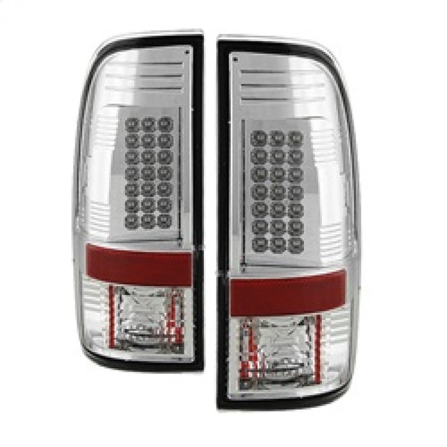 Spyder Ford Super Duty 08-15 LED Tail Lights Chrome ALT-YD-FS07-LED-C SPYDER Tail Lights  AXOPROS