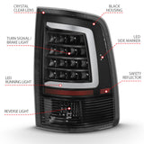 ANZO 2009-2018 Dodge Ram 1500 LED Taillight Plank Style Black w/Clear Lens ANZO Tail Lights  AXOPROS