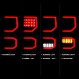 ANZO 2007-2013 Toyota Tundra LED Taillights Plank Style Black w/Smoke Lens ANZO Tail Lights  AXOPROS