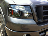 Spyder Ford F150 04-08 Projector Headlights Version 2 LED Halo LED Blk PRO-YD-FF15004-HL-G2-BK SPYDER Headlights  AXOPROS