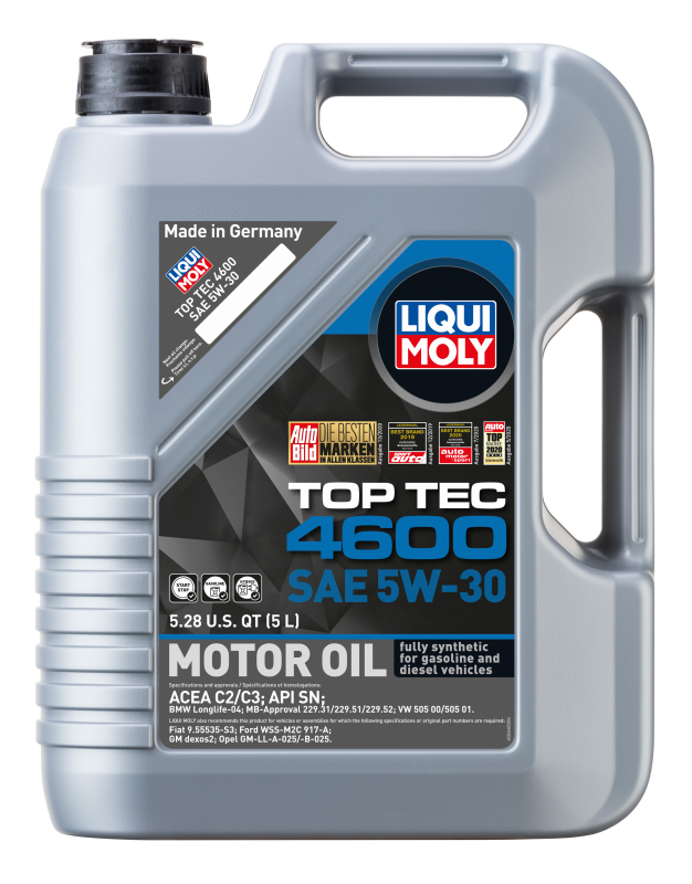 LIQUI MOLY 5L Top Tec 4600 Motor Oil SAE 5W30 LIQUI MOLY Motor Oils  AXOPROS