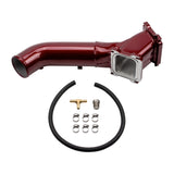 Wehrli 01-04 Chevrolet Duramax LB7 S300/S400 Single Turbo 3in Y-Bridge Kit - Raw Wehrli Intake Elbows  AXOPROS