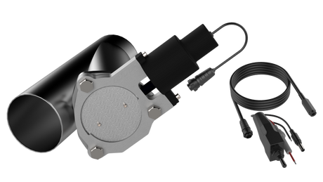 QTP 3.5in Bolt-On QTEC Electric Cutout Valve - Single - AXOPROS