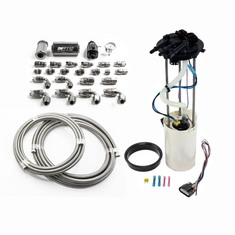 DeatschWerks 1999-2004 CM Truck DW400 Pump Module w/PTFE fuel lines DeatschWerks Fuel Pumps  AXOPROS