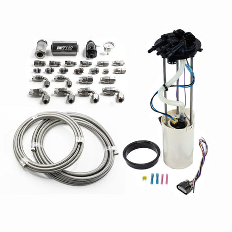 DeatschWerks 1999-2004 CM Truck DW400 Pump Module w/PTFE fuel lines DeatschWerks Fuel Pumps  AXOPROS