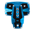 NRG Brushed Aluminum Sport Pedal A/T - Blue w/Black Rubber Inserts NRG Pedal Covers  AXOPROS