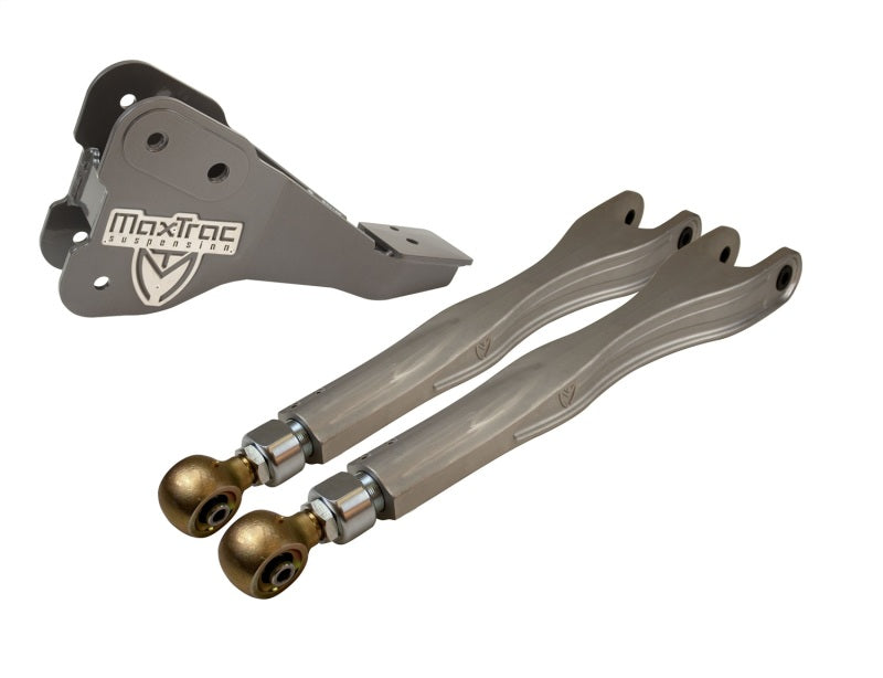 MaxTrac 17-19 Ford F-250/350 4WD Dually 4in & 6in Lift Kit - Front Driver 4-Link Arms/Brackets Maxtrac Control Arms  AXOPROS
