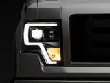 Raxiom Raxiom 09-14 F-150 Projector Headlights w/ LED Accent- Black Housing (Clear Lens) Headlights aftermarket performance part