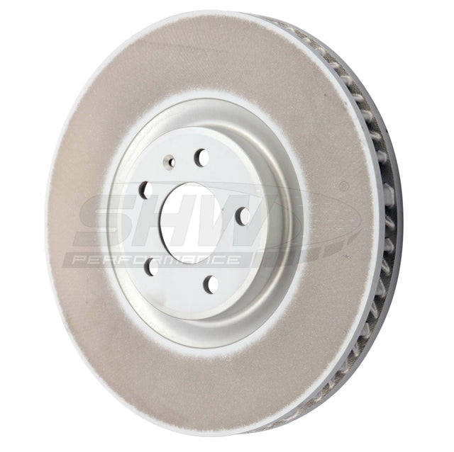 SHW 19-21 Porsche Macan S 3.0L Left Front Smooth Monobloc Brake Rotor (95B615301AA) SHW Performance Brake Rotors - OE  AXOPROS