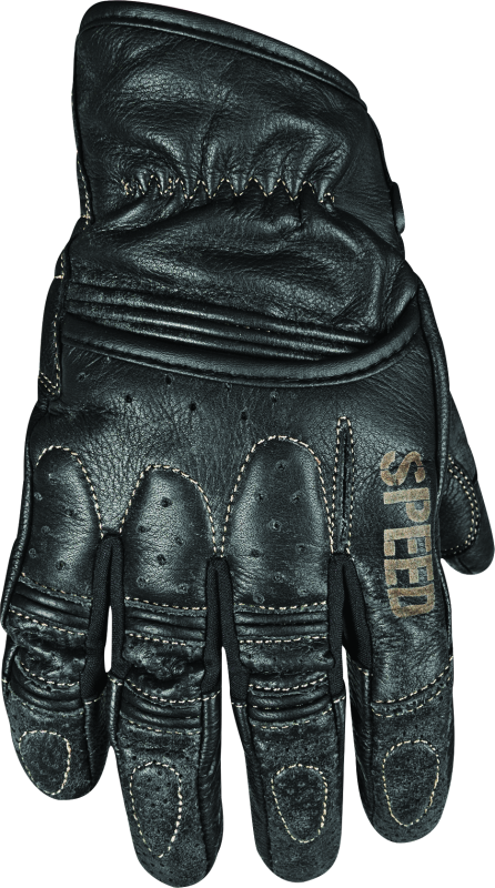 Speed and Strength Speed and Strength Rust and Redemption Leather Gloves Black - Small Gloves aftermarket performance part