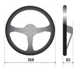 Sparco Steering Wheel 345 Leather Black SPARCO Steering Wheels  AXOPROS