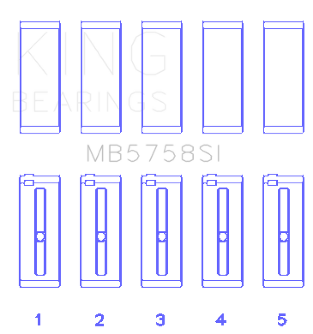 King 2007 Mini Cooper Main Bearing Set - Size STD King Engine Bearings Bearings  AXOPROS