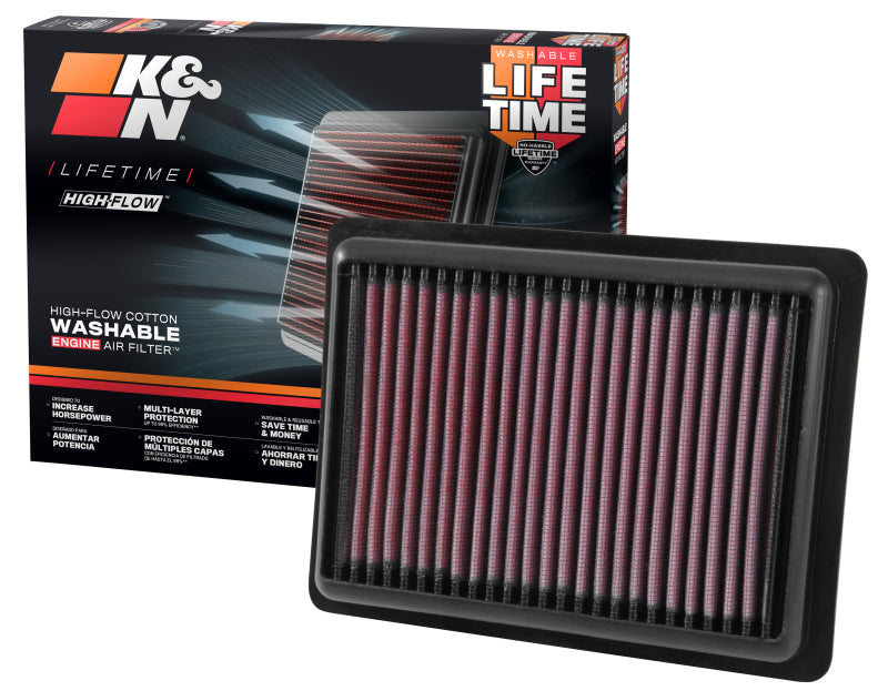 K&N 16-18 Chevrolet Spark L4-1.4L F/I Replacement Drop In Air Filter K&N Engineering Air Filters - Drop In  AXOPROS