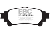 EBC 13+ Lexus GS350 3.5 RWD Ultimax2 Rear Brake Pads EBC Brake Pads - OE  AXOPROS