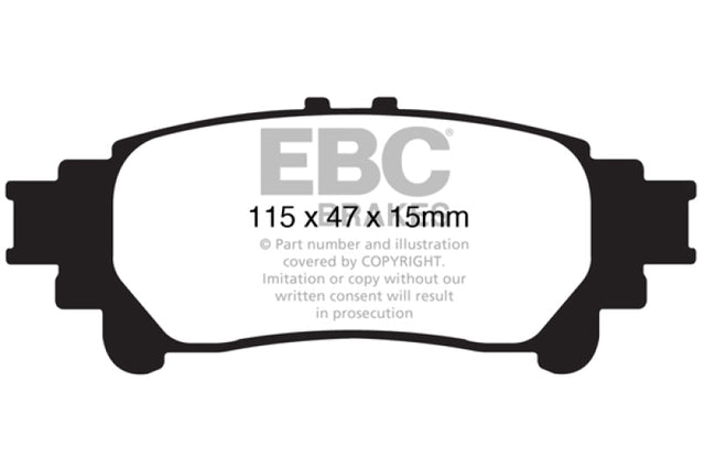 EBC 13+ Lexus GS350 3.5 RWD Ultimax2 Rear Brake Pads EBC Brake Pads - OE  AXOPROS