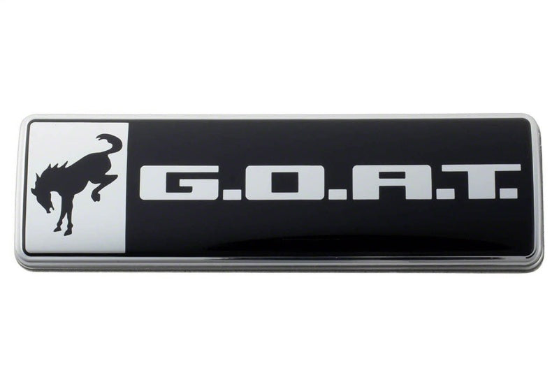 Ford Racing Bronco/Bronco Sport G.O.A.T. Badge - Black/Chrome Ford Racing Other Body Components  AXOPROS