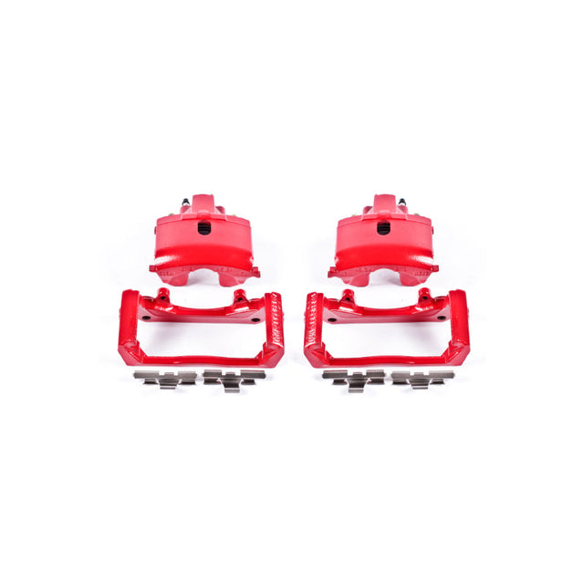 Power Stop 07-09 Chrysler Aspen Rear Red Calipers w/Brackets - Pair PowerStop Brake Calipers - Perf  AXOPROS