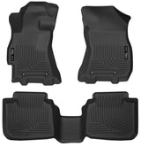 Husky Liners 2015 Subaru Legacy/Outback Weatherbeater Black Front & 2nd Seat Floor Liners Husky Liners Floor Mats - Rubber  AXOPROS