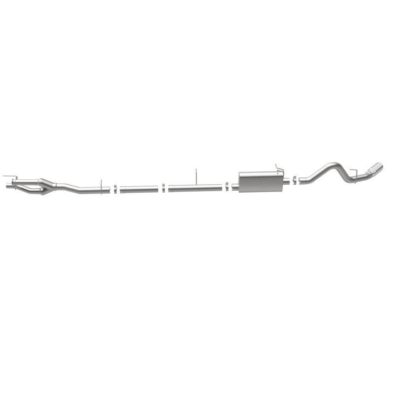 MagnaFlow Sys C/B 11-15 Ford Super Duty F250 6.2L EC CC, SS 3.5in Single Rear Pass Side Ext 5in Tip Magnaflow Catback  AXOPROS