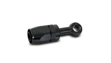 Vibrant -8AN Banjo Hose End Fitting for use with M10 or 3/8in Banjo Bolt - Aluminum Black Vibrant Fittings  AXOPROS