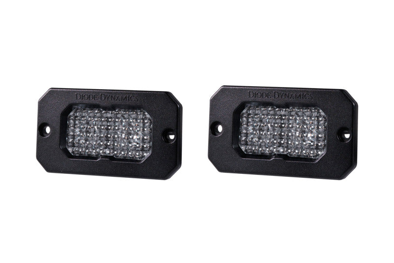 Diode Dynamics Stage Series 2 In LED Pod Sport - White Flood Flush RBL (Pair) Diode Dynamics Light Accessories and Wiring  AXOPROS