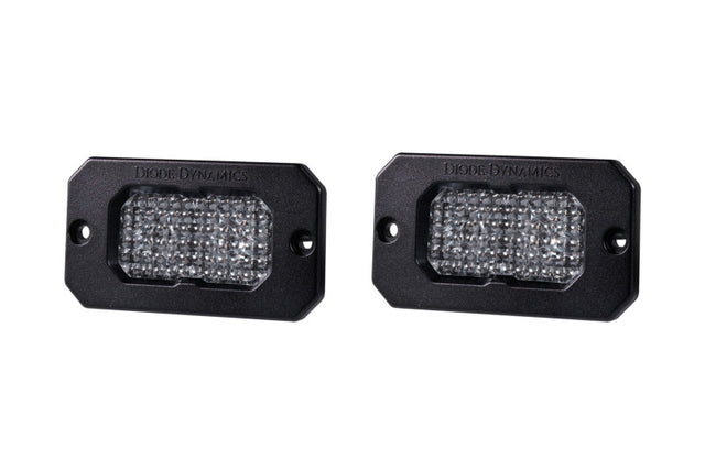 Diode Dynamics Stage Series 2 In LED Pod Sport - White Flood Flush RBL (Pair) Diode Dynamics Light Accessories and Wiring  AXOPROS