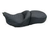 Mustang 08-21 Harley Electra Glide, Rd Glide, Rd King, Str Glide Heated 1PC Seat Deluxe-Black Mustang Motorcycle One-Piece Motorcycle Seats  AXOPROS