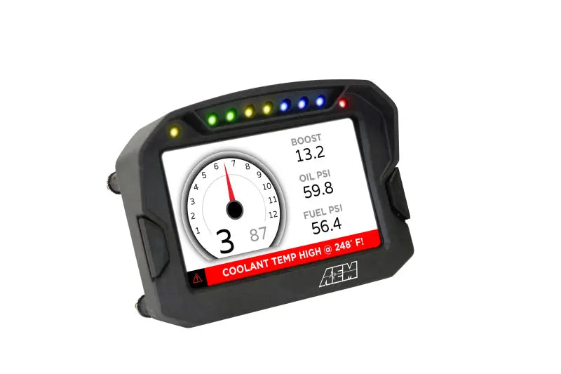AEM CD-5G Carbon Digital Dash Display w/ Interal 10Hz GPS & Antenna AEM Gauges  AXOPROS