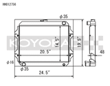 Koyo 76-77 Toyota Celica 2.2L I4 (MT) Radiator Koyo Radiators  AXOPROS