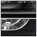 Xtune Chevy Silverado 2500HD 03-06 Crystal Headlights w/ Bumper Lights Black HD-JH-CSIL03-AM-BK-SET SPYDER Headlights  AXOPROS