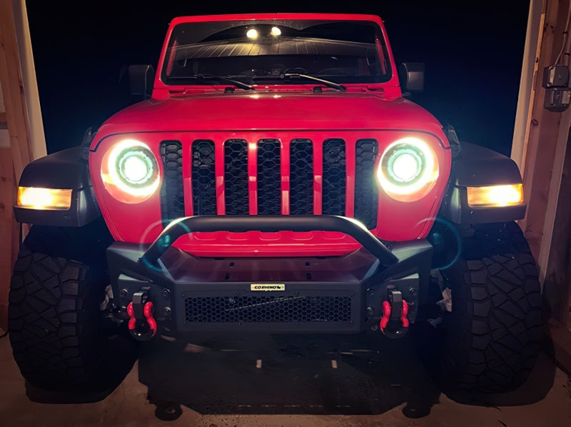 Oracle Oculus Bi-LED Projector Headlights for Jeep JL/Gladiator JT - Matte Blk - 5500K ORACLE Lighting Headlights  AXOPROS