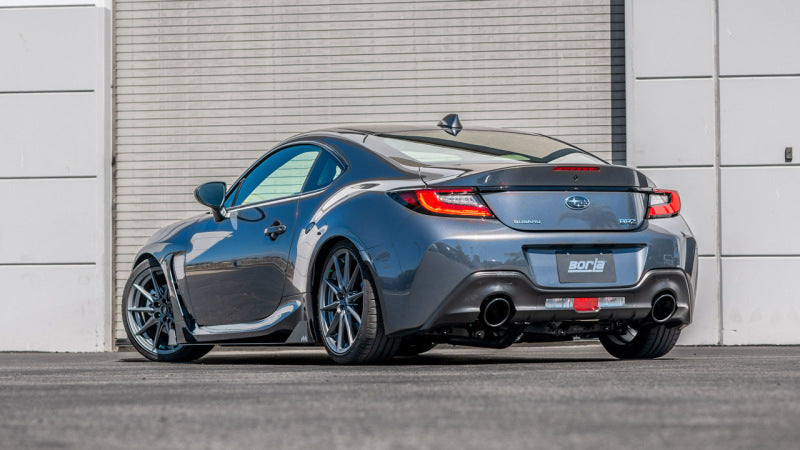 Borla 22-23 Subaru BRZ/Toyota GR86 2.4L RWD AT/MT S-Type Catback Exhaust - Black Chrome Tips Borla Catback  AXOPROS
