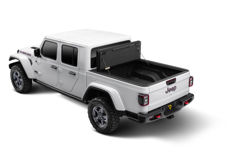 UnderCover 2020 Jeep Gladiator 5ft Ultra Flex Bed Cover - Matte Black Finish Undercover Bed Covers - Folding  AXOPROS