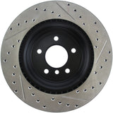 StopTech 06 BMW 330 / 07-09 BMW 335 Slotted & Drilled Right Rear Rotor Stoptech Brake Rotors - Slot & Drilled  AXOPROS