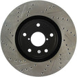 StopTech 05-10 Subaru Impreza WRX/STi Slotted & Drilled Right Front Rotor Stoptech Brake Rotors - Slot & Drilled  AXOPROS
