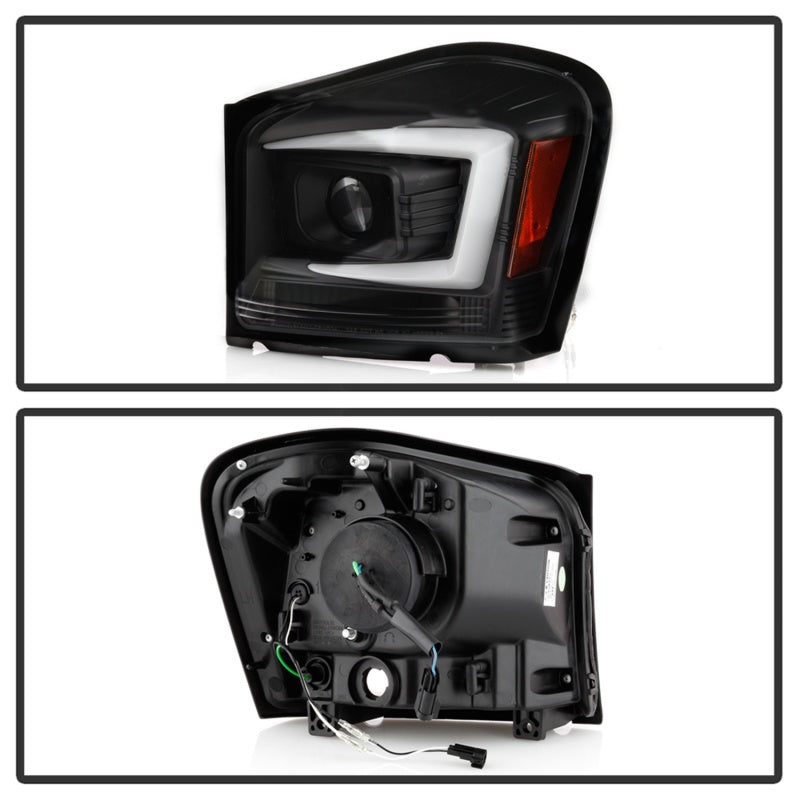 Spyder 04-06 Dodge Durango Projector Headlights - Black PRO-YD-DDU04-LB-BK SPYDER Headlights  AXOPROS