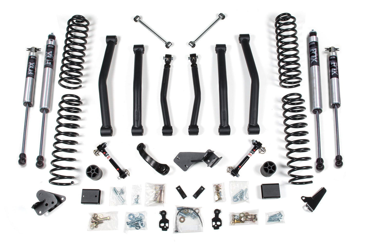 4.5 Inch Lift Kit - Jeep Wrangler JK (07-11) 4-Door BDS Suspension Suspension Lift Kit  AXOPROS