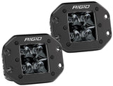Rigid Industries D2 - Midnight Edition Flush Mount Spot Lights Rigid Industries Light Bars & Cubes  AXOPROS