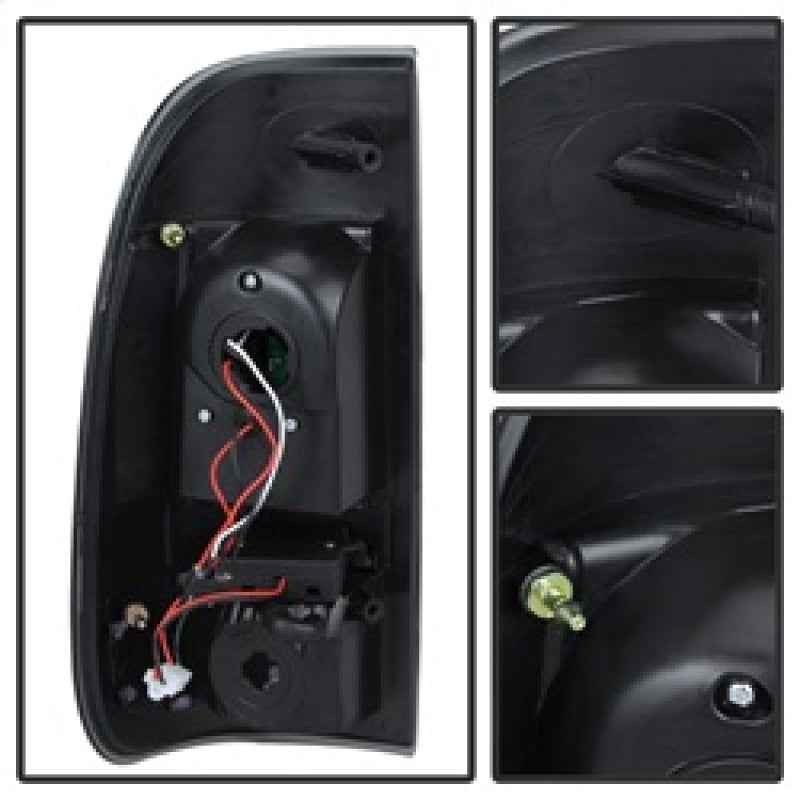 Xtune Ford Super Duty 08-15 LED Tail Lights Black ALT-JH-FS08-LED-BK SPYDER Tail Lights  AXOPROS